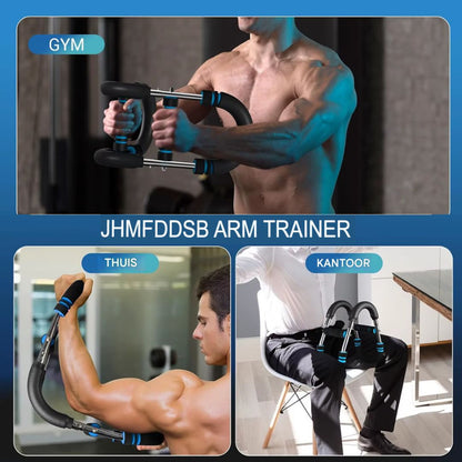 Versterk Je Armen en Borst Thuis – U-Shape Borst- en Pols Trainer met 3-niveaus Krachtinstelling: 20 kg - 25 kg - 30 kg🎁