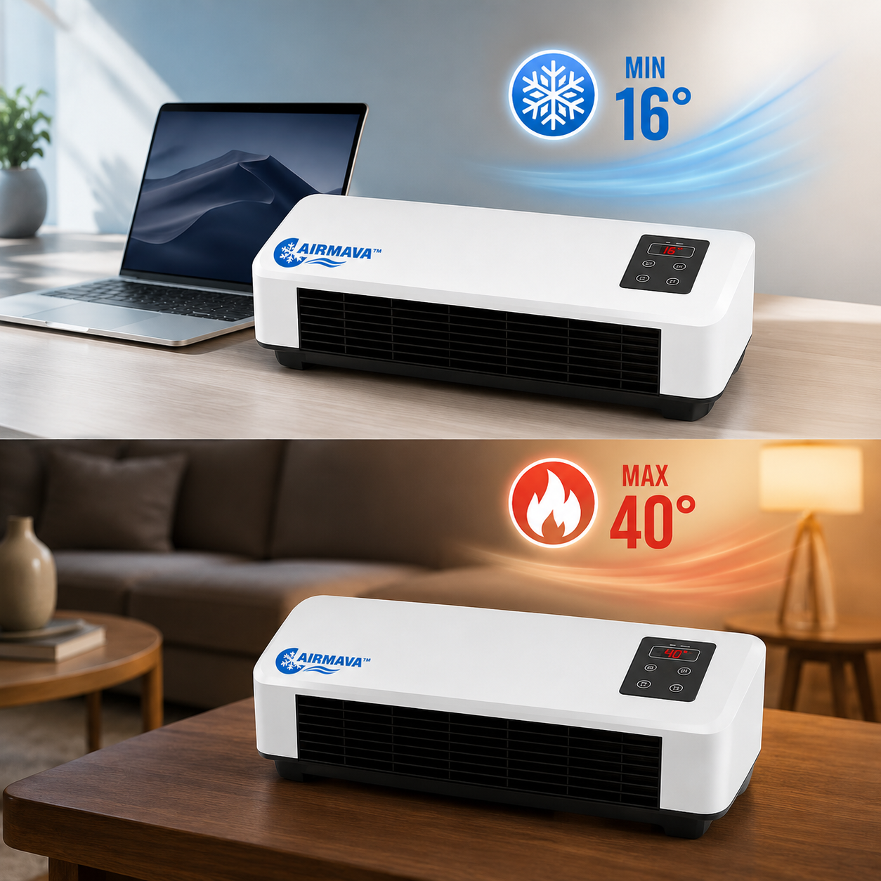 2-in-1 Wand Airco & Verwarming – Draagbaar + Gratis Cadeaus 🎁🔥