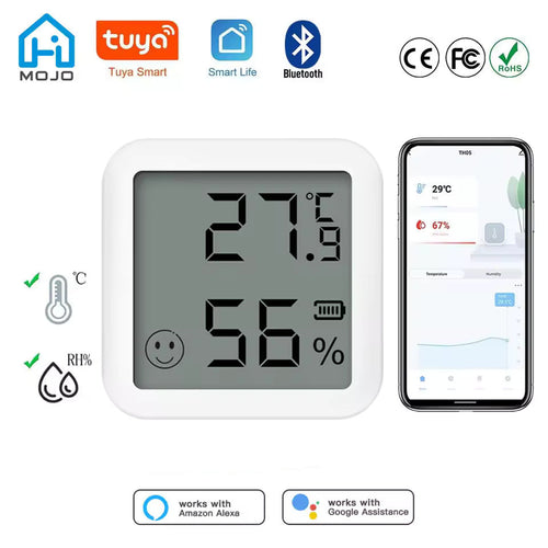 Smart Sensor 🔥 Temperature & Humidity – App Control (Google/Alexa)!
